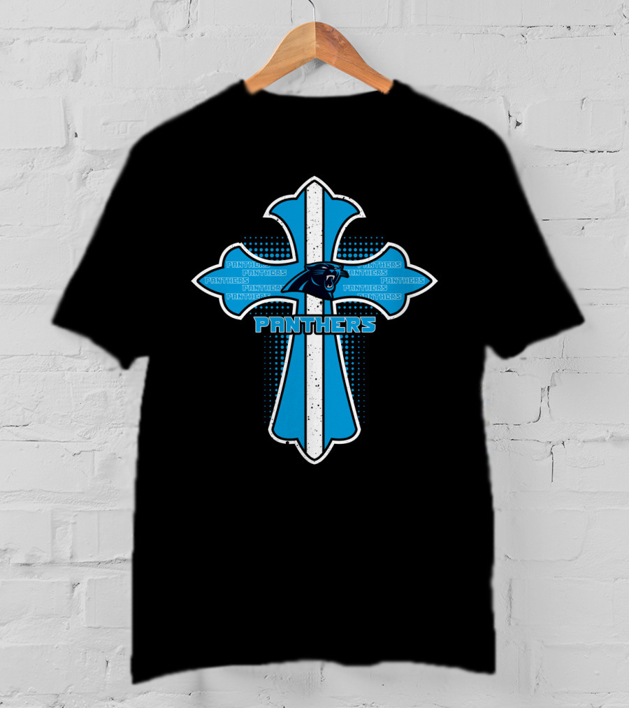 Cross Panthers Carolina Panthers Fans T-Shirt