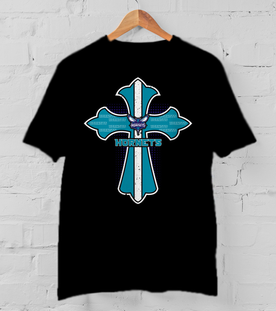 Hornets Cross For Jesus And Charlotte Hornets Fans T-Shirt