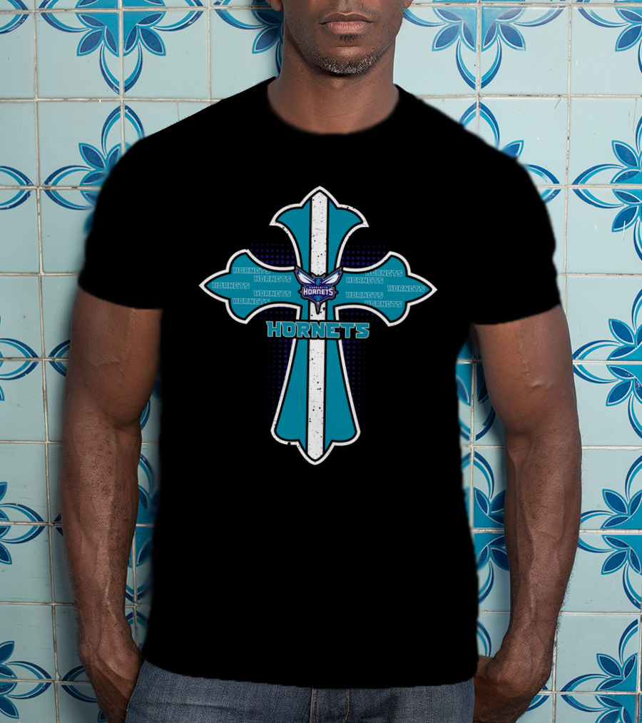 Hornets Cross For Jesus And Charlotte Hornets Fans T-Shirt