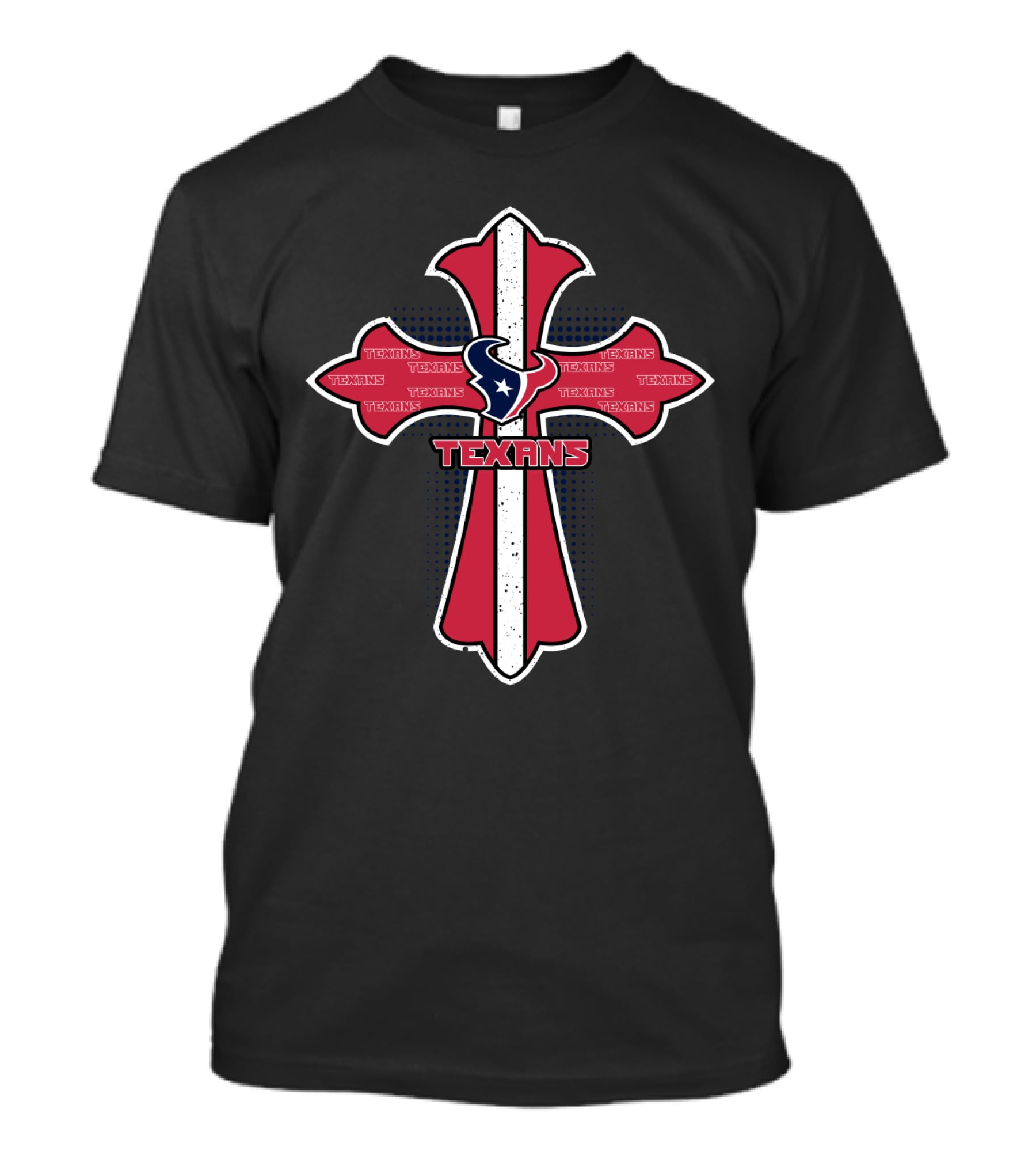 Texans Faithful Jesus Cross Houston Fans T-Shirt