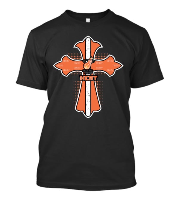 Miami Heat Fans Cross With Heat T-Shirt
