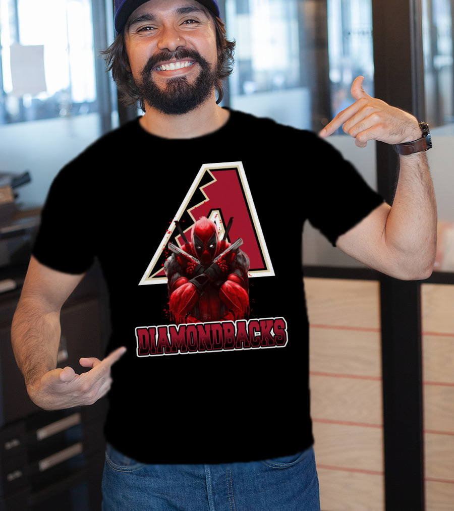 Arizona Diamondbacks Marvel Crossover With Deadpool T-Shirt