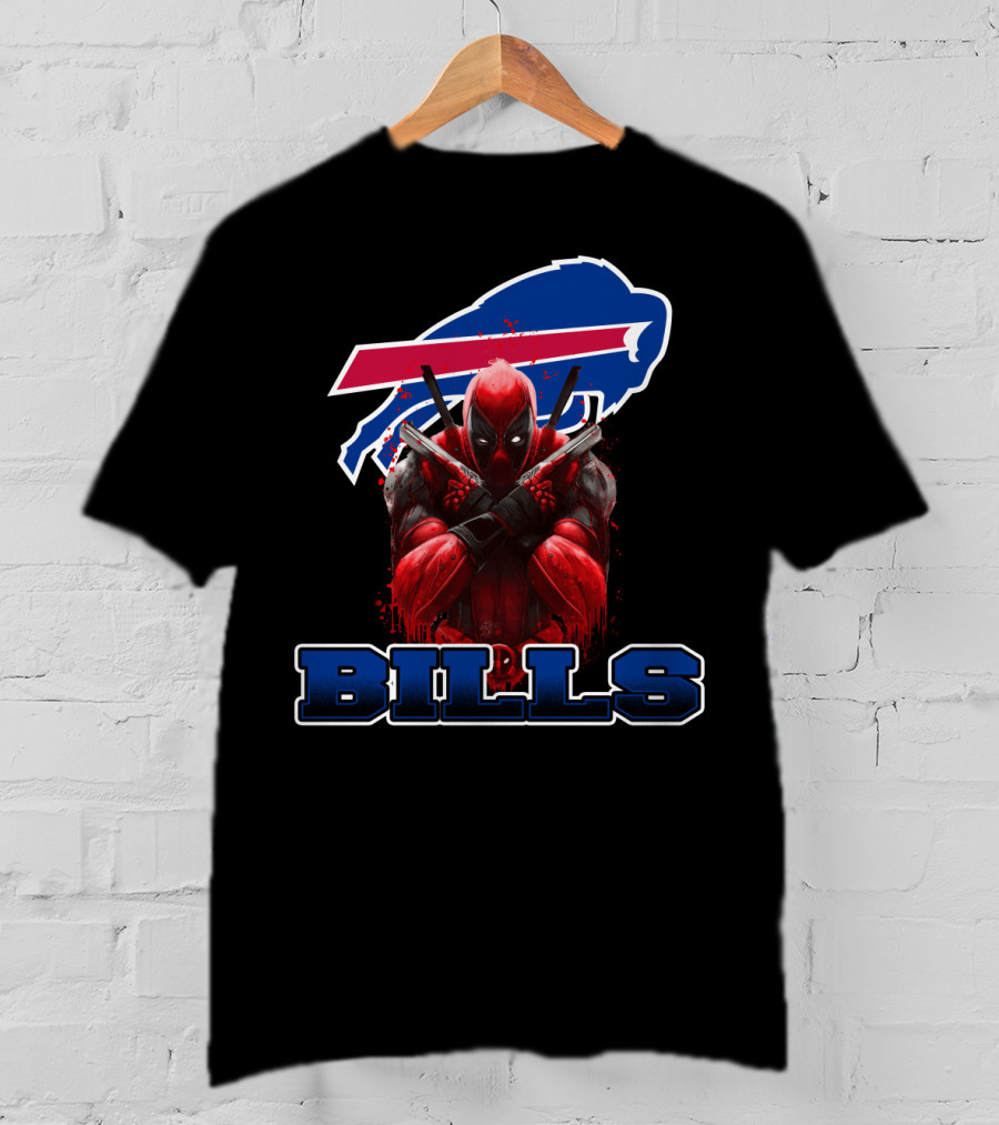 Buffalo Bills Deadpool Crossover Fans Unite T-Shirt