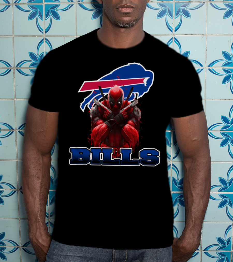 Buffalo Bills Deadpool Crossover Fans Unite T-Shirt