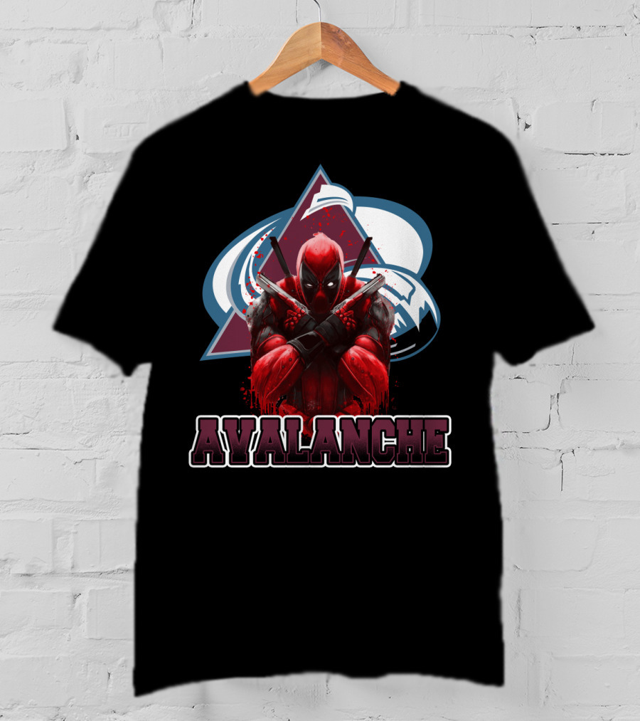 Avalanche Marvel Crossover With Deadpool Colorado Sports Fans T-Shirt