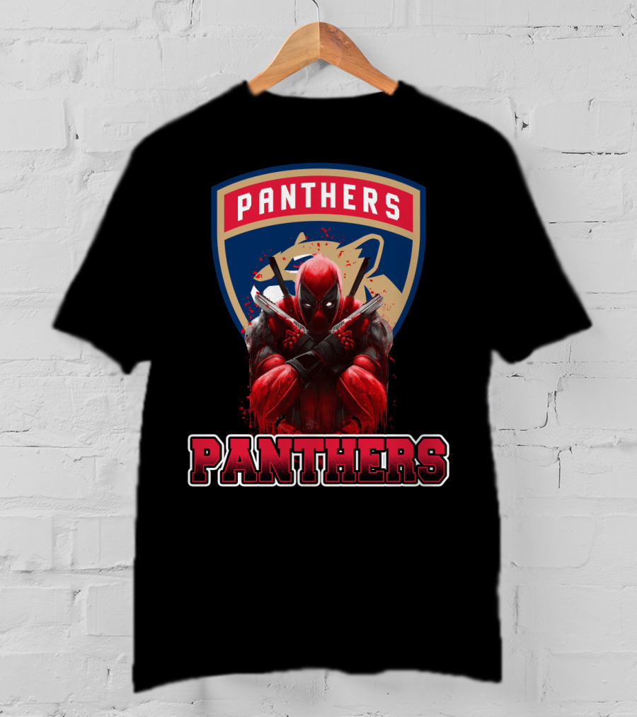 Florida Panthers Deadpool Crossover T-Shirt