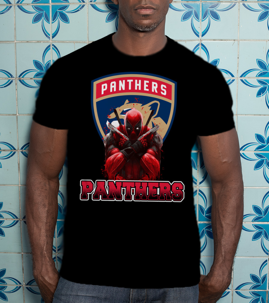 Florida Panthers Deadpool Crossover T-Shirt