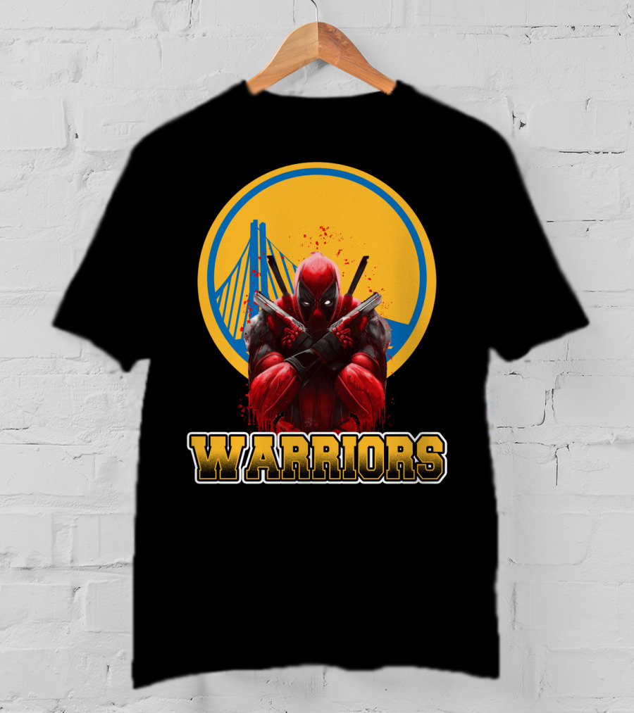 Warriors Deadpool Fans Crossover With Golden State T-Shirt