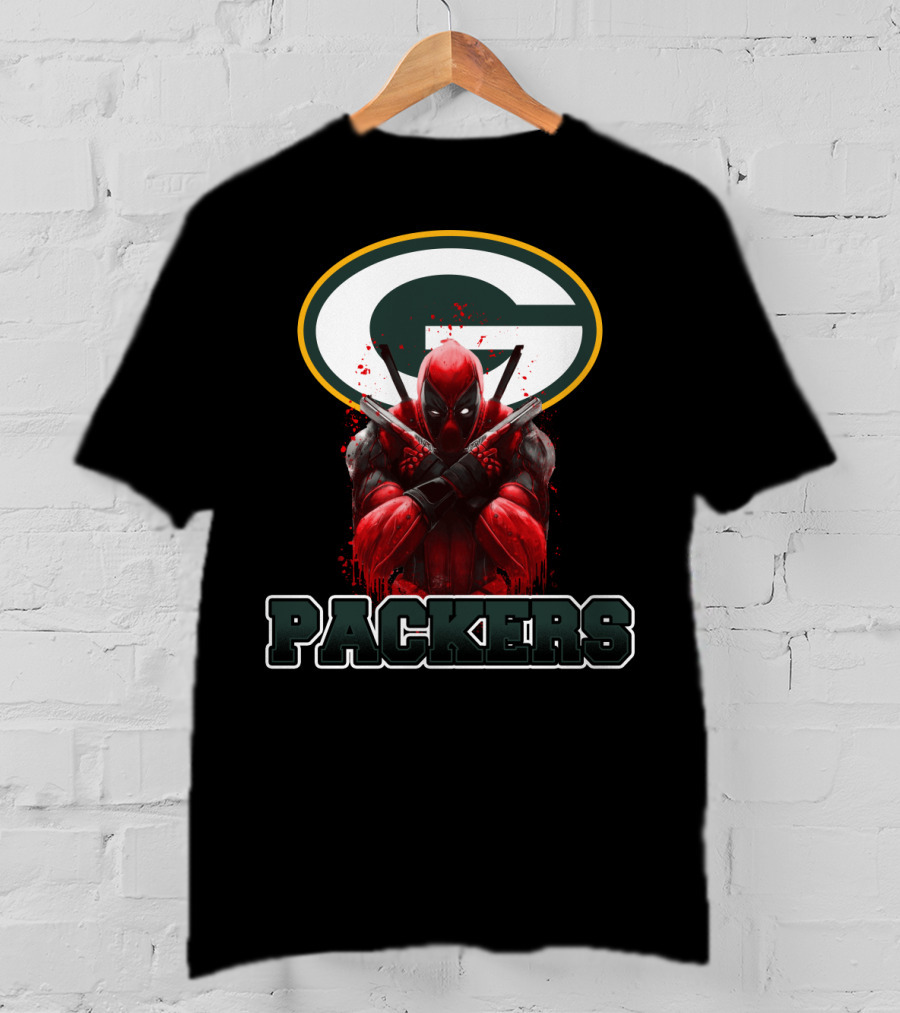 Green Bay Packers Deadpool Crossover Fan Merchandise T-Shirt