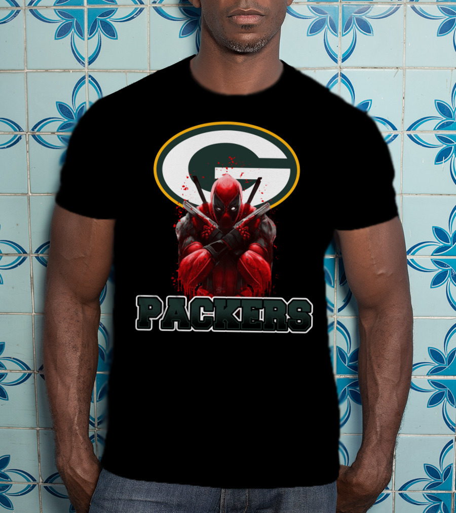 Green Bay Packers Deadpool Crossover Fan Merchandise T-Shirt