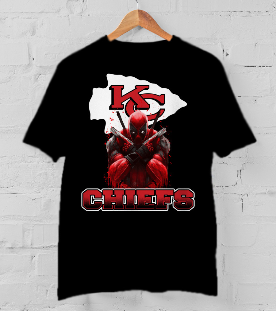 Kansas City Chiefs Deadpool Crossover Fan T-Shirt