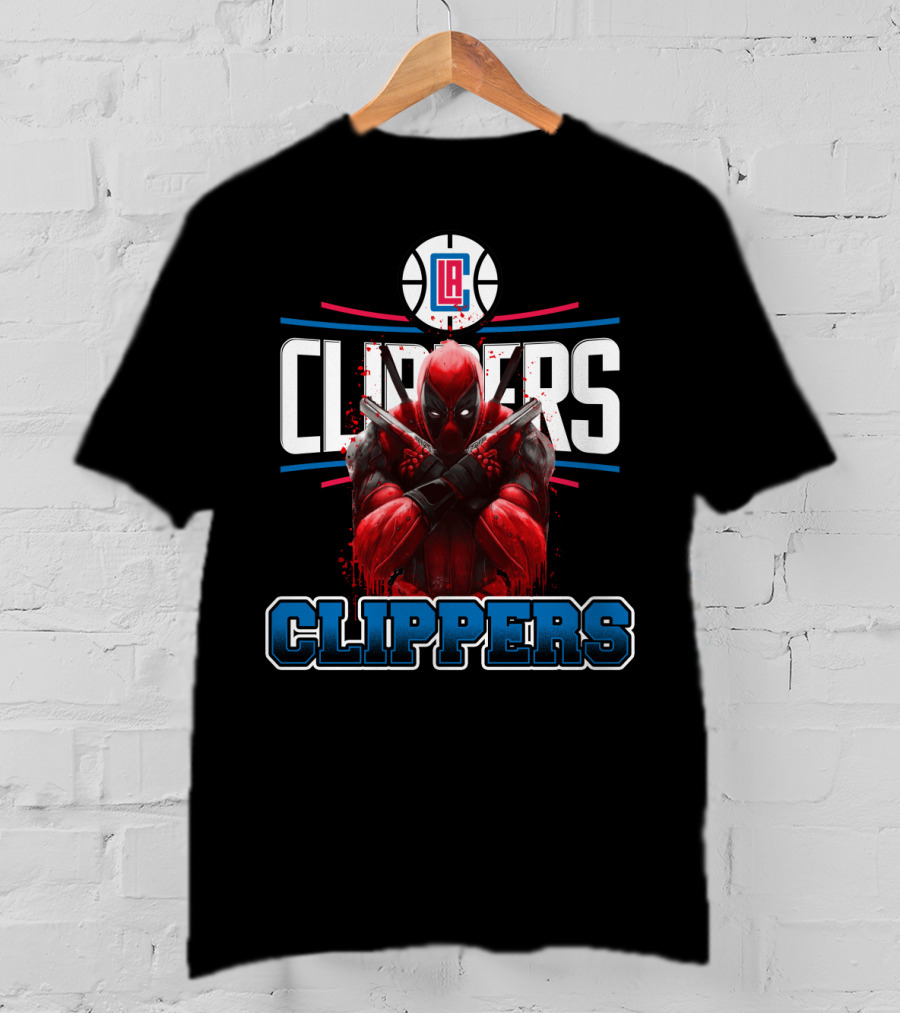 LA Clippers Deadpool Crossover Basketball Fan Favorite T-Shirt