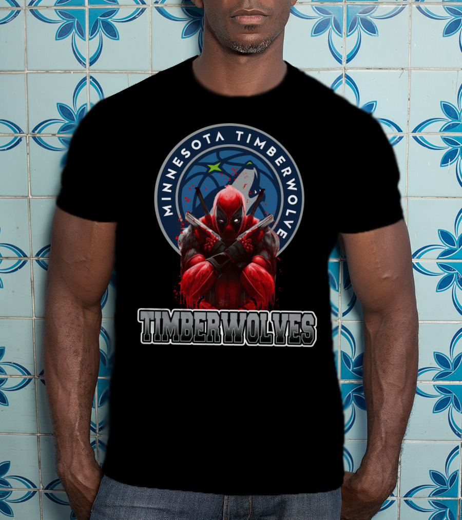 Minnesota Timberwolves Deadpool Crossover Fan T-Shirt