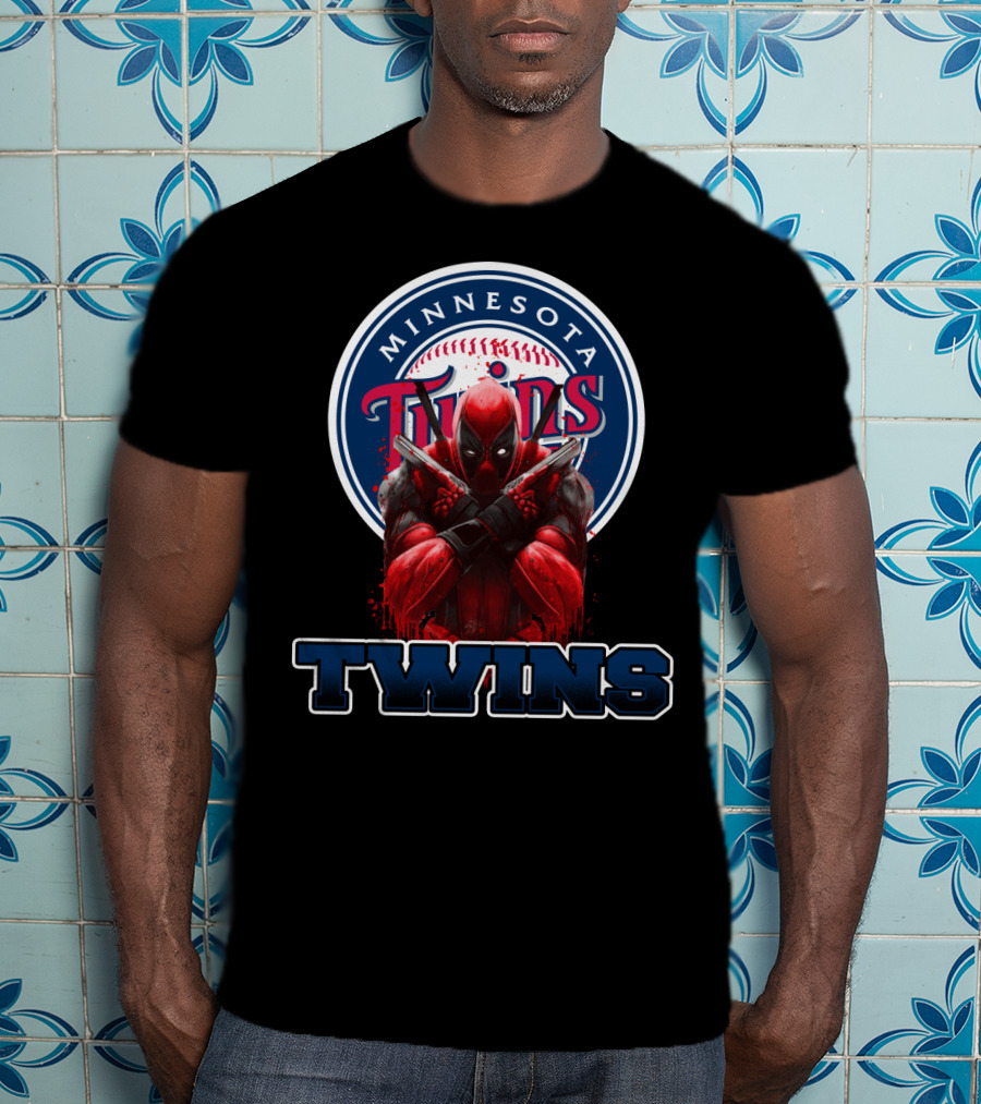 Minnesota Twins Deadpool Crossover For Fans T-Shirt
