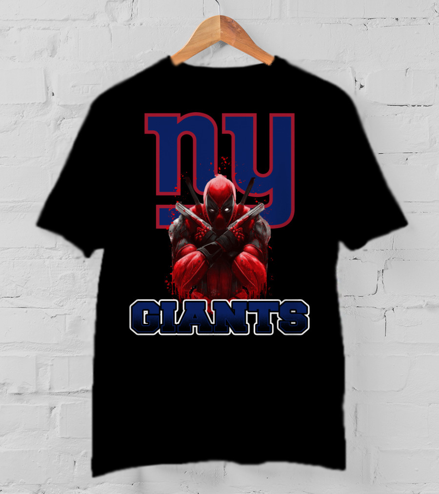 NY Giants Deadpool Crossover Fan T-Shirt