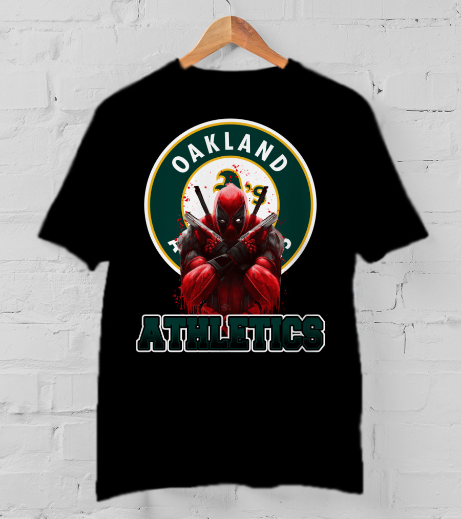 Oakland Athletics Deadpool Crossover Fan T-Shirt