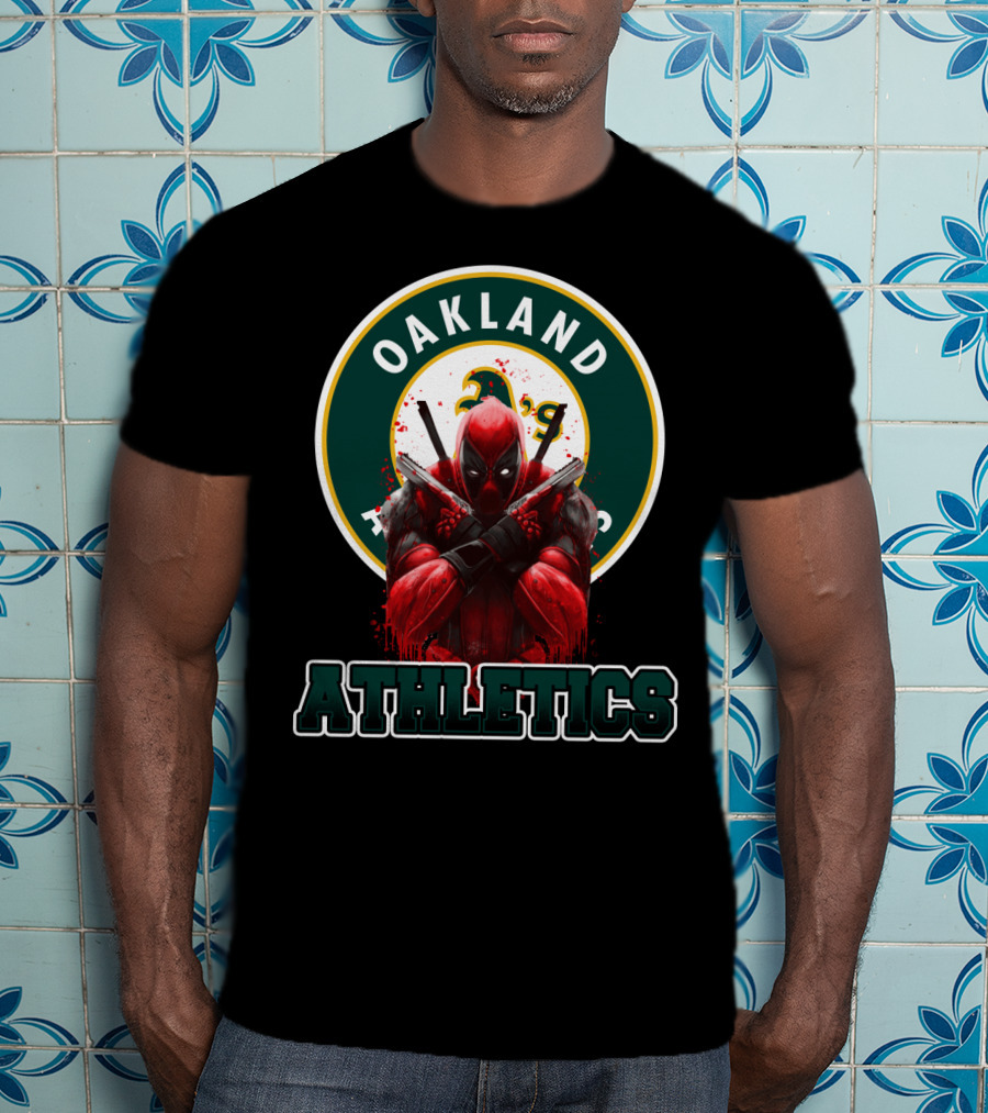 Oakland Athletics Deadpool Crossover Fan T-Shirt