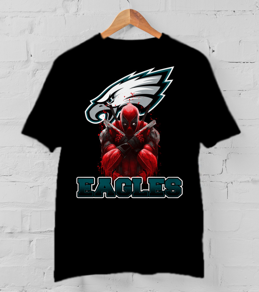 Philadelphia Eagles Deadpool Mashup Fans T-Shirt