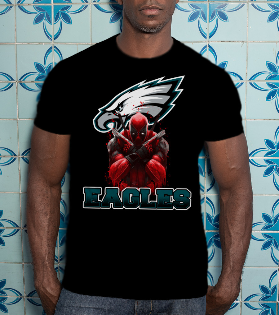 Philadelphia Eagles Deadpool Mashup Fans T-Shirt