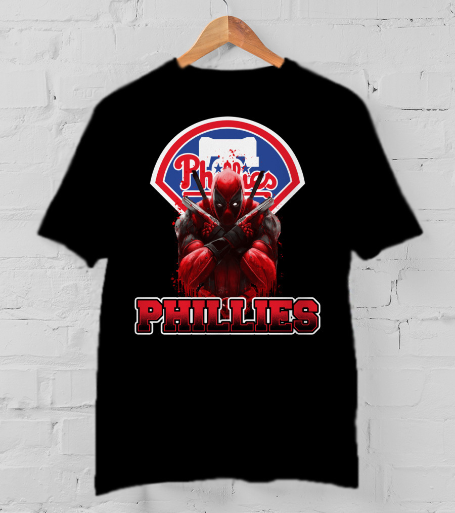 Philadelphia Phillies Deadpool Crossover Fans T-Shirt