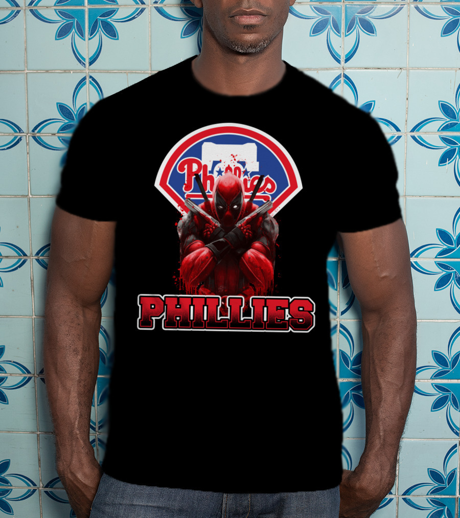 Philadelphia Phillies Deadpool Crossover Fans T-Shirt