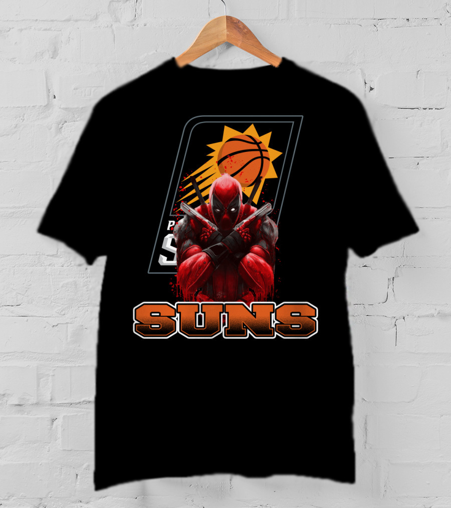 Phoenix Suns Basketball Deadpool Crossover Fan T-Shirt