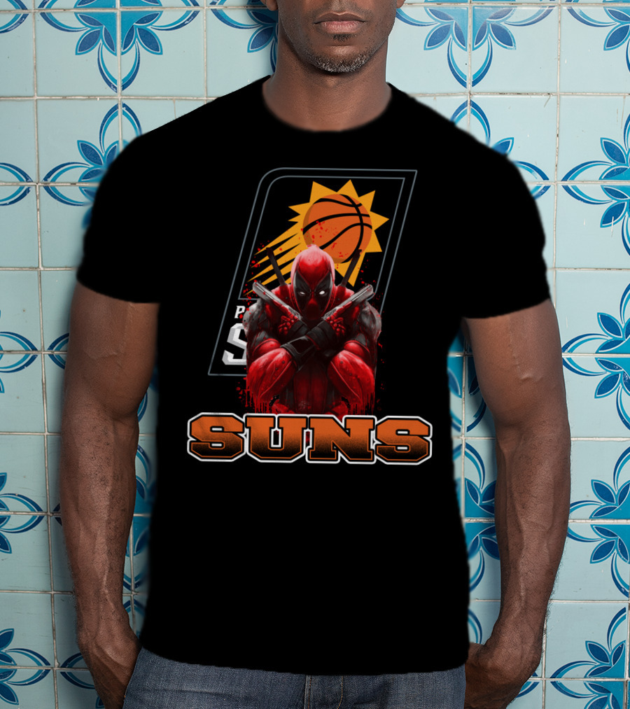 Phoenix Suns Basketball Deadpool Crossover Fan T-Shirt