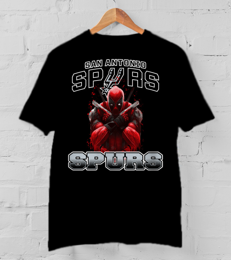 San Antonio Spurs Deadpool Crossover Fan T-Shirt