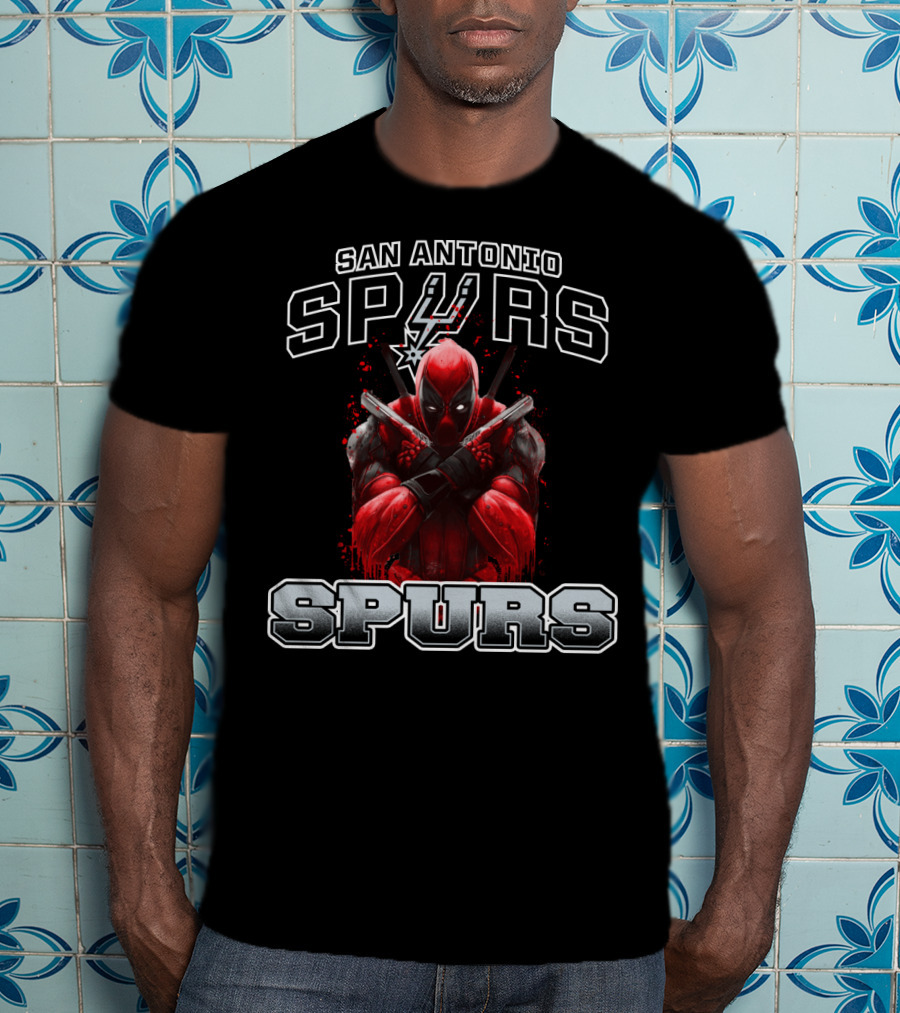 San Antonio Spurs Deadpool Crossover Fan T-Shirt