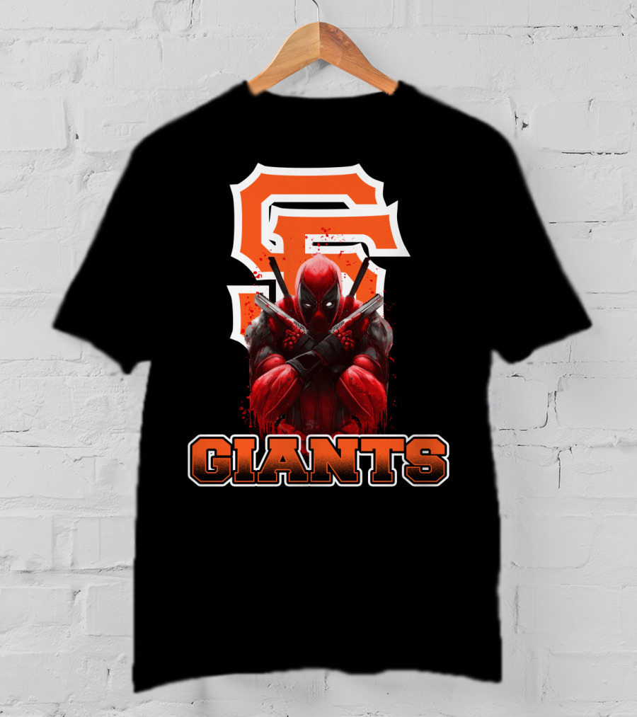 San Francisco Giants Deadpool Crossover Fans T-Shirt