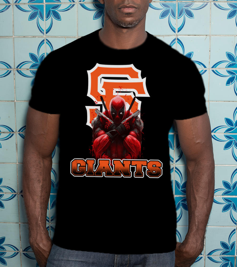 San Francisco Giants Deadpool Crossover Fans T-Shirt