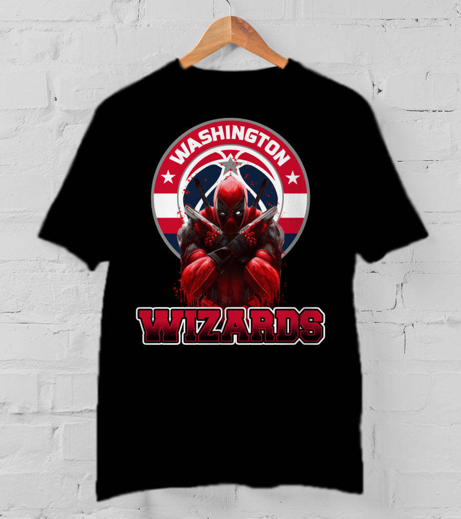 Washington Wizards Deadpool Crossover Fan T-Shirt