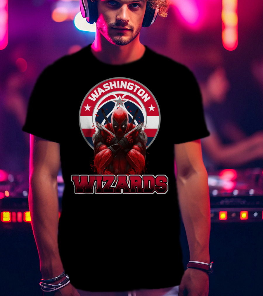 Washington Wizards Deadpool Crossover Fan T-Shirt