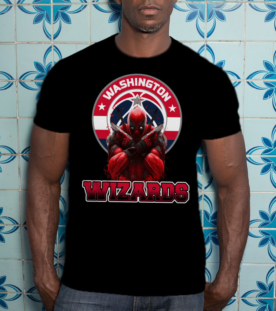 Washington Wizards Deadpool Crossover Fan T-Shirt