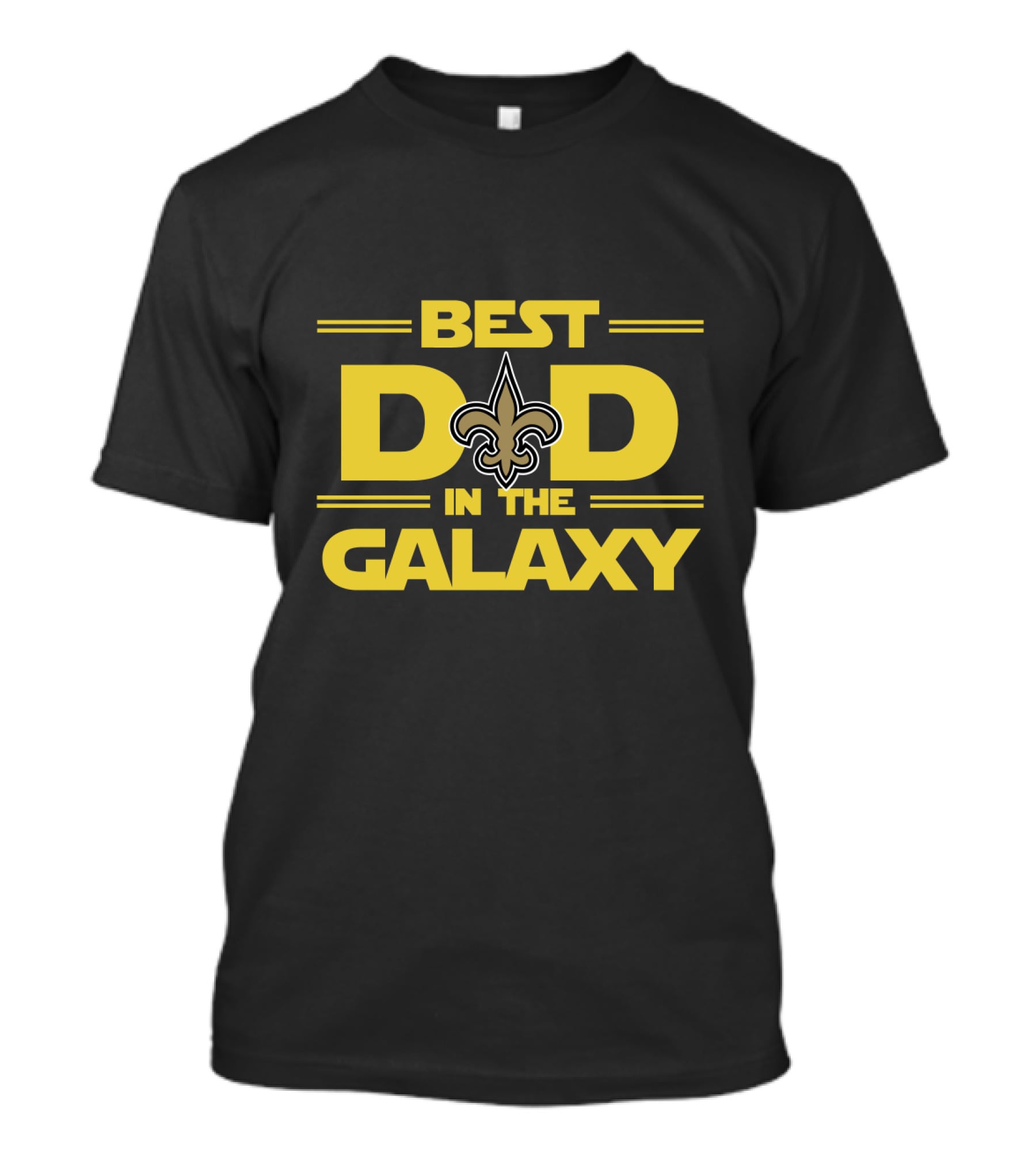 New Orleans Saints Best Dad In The Galaxy With Iconic Team T-Shirt
