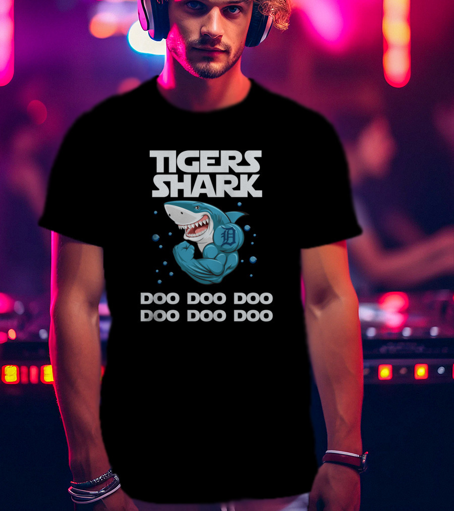 Tigers Shark Detroit Doo Doo Doo Mlb T-Shirt