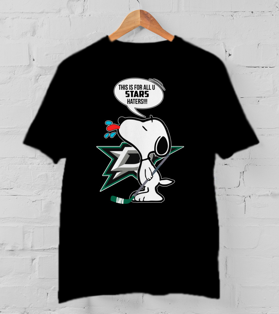 Snoopy Dallas Stars Hockey Fans T-Shirt