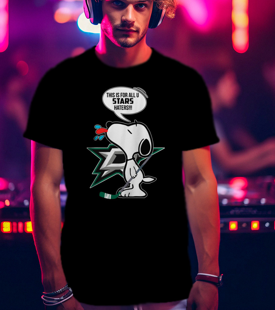 Snoopy Dallas Stars Hockey Fans T-Shirt