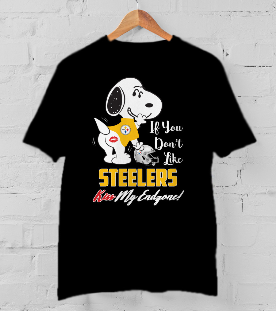 Snoopy Steelers Kiss My Endzone! If You Don't Like Steelers T-Shirt
