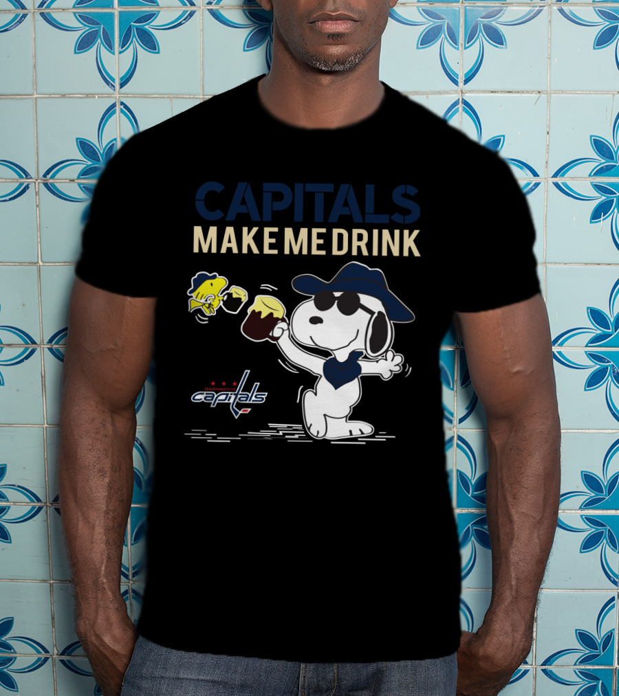 Capitals Make Me Drink Snoopy Washington Capitals Fans T-Shirt