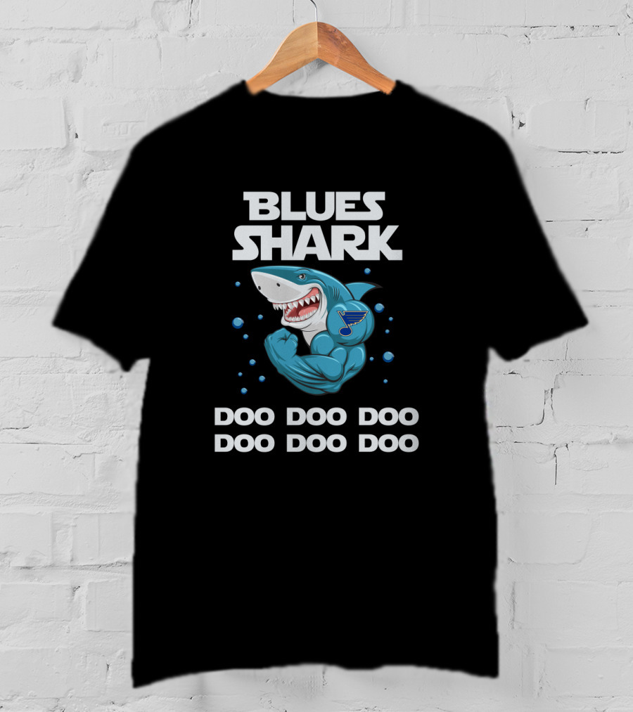 Blues Shark St Louis Doo Doo Doo NHL Music T-Shirt
