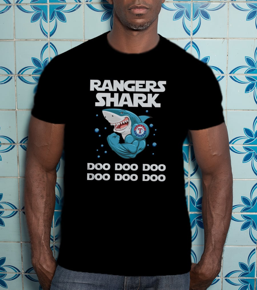 Rangers Shark Doo Doo Doo Texas Mlb T-Shirt