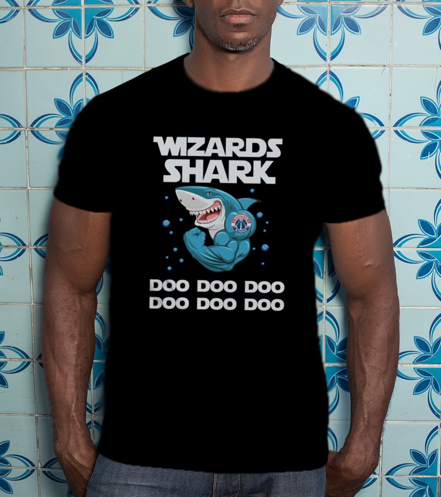 Wizards Shark Doo Doo Doo NBA Washington Basketball T-Shirt