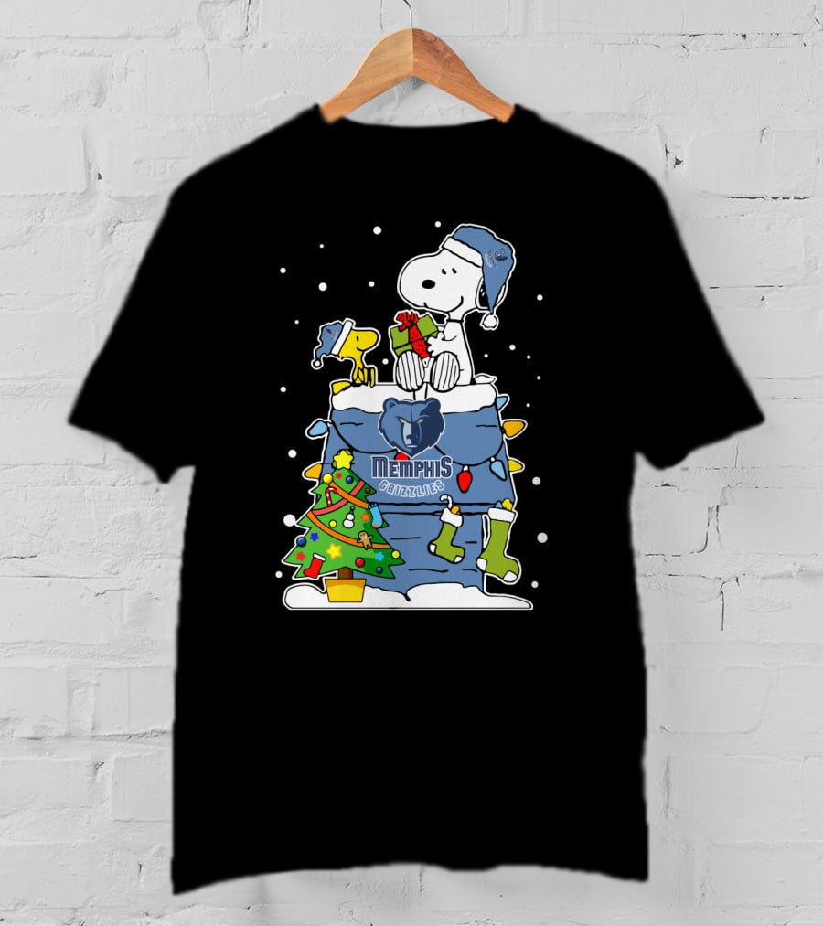 Memphis Grizzlies Snoopy Christmas Lover T-Shirt