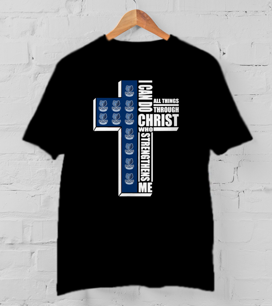 Grizzlies I Can Do All Things Through Christ Who Strengthens Me T-Shirt