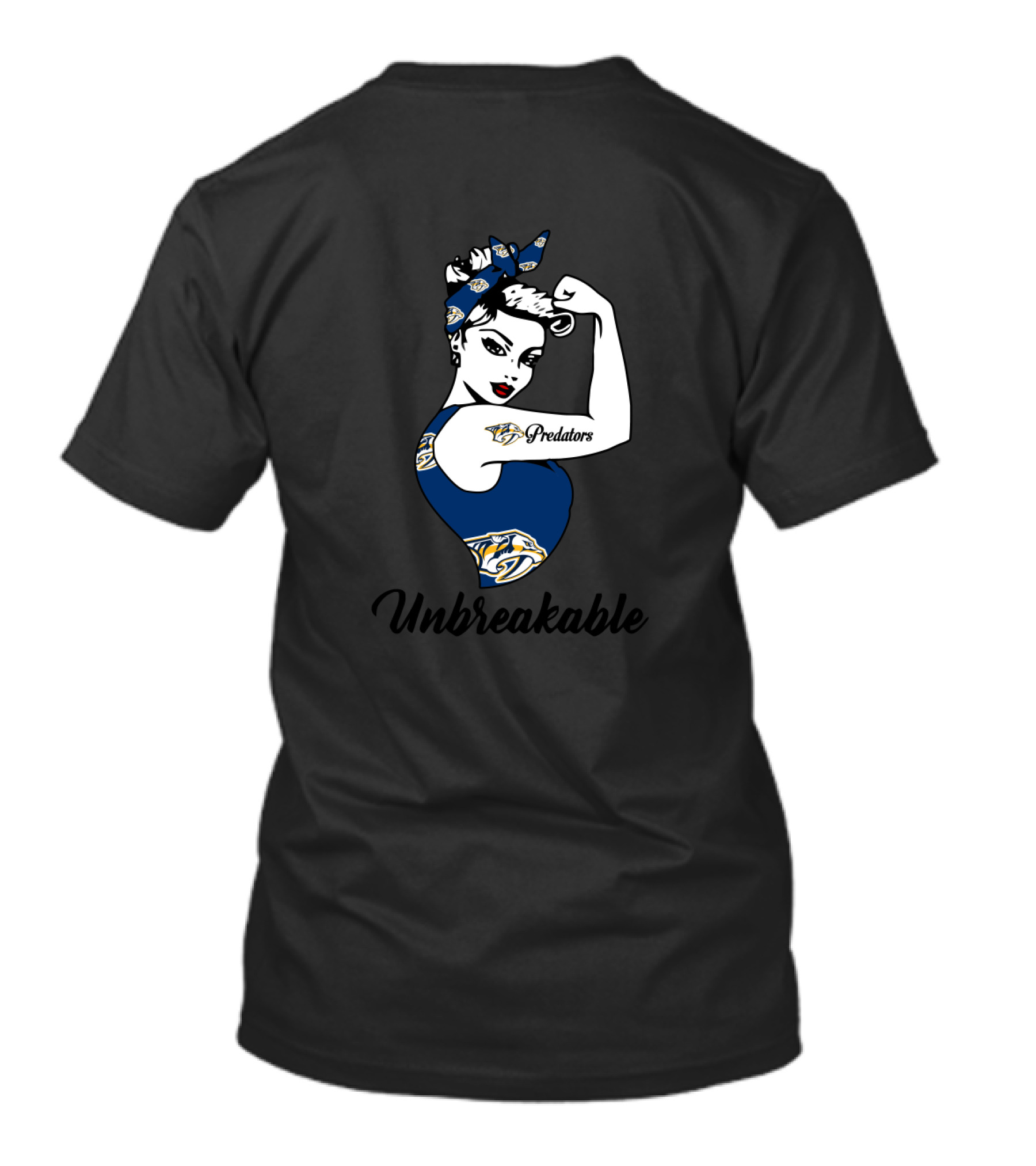 Nashville Predators Unbreakable Strong Girl T-Shirt