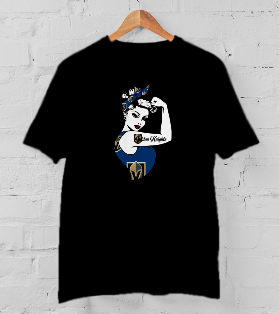 Vegas Golden Knights Strong Girl Unbreakable Empowerment T-Shirt