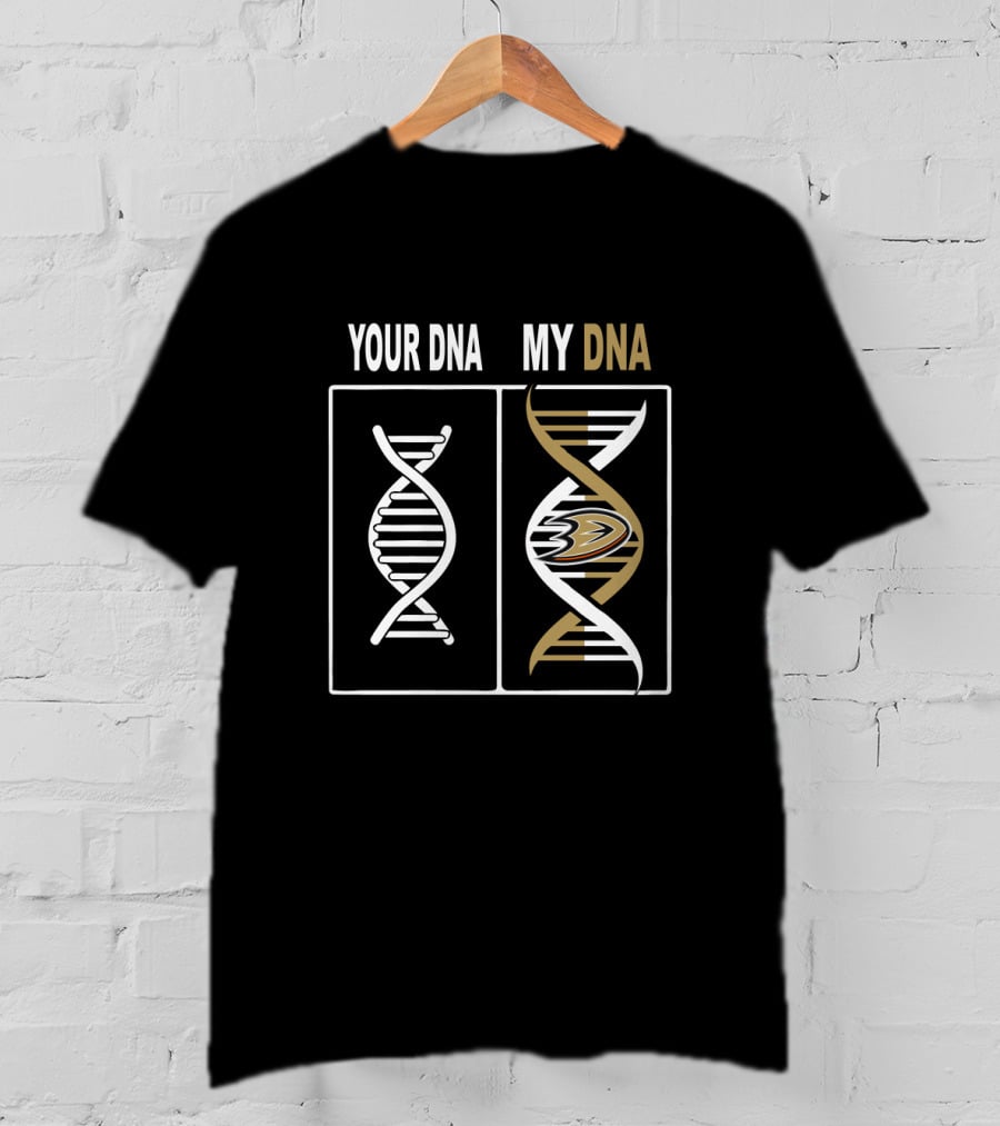 Anaheim Ducks DNA Fan Design With Genetic Twist T-Shirt