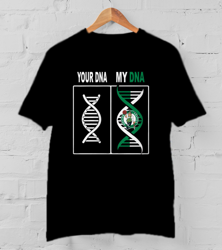 Your Dna My Dna Boston Celtics Logo Fan Connection T-Shirt