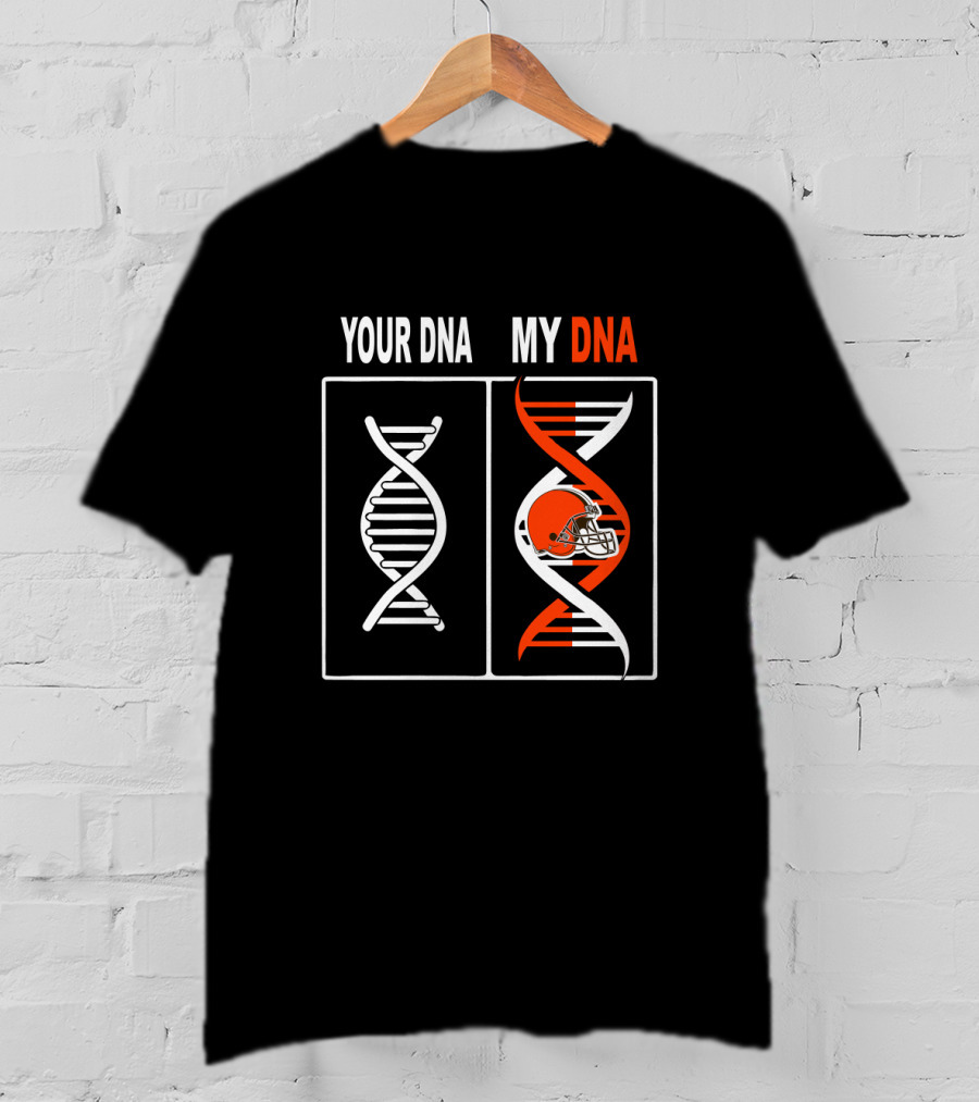 Your Dna My Dna Cleveland Browns Fans Football Helmet T-Shirt
